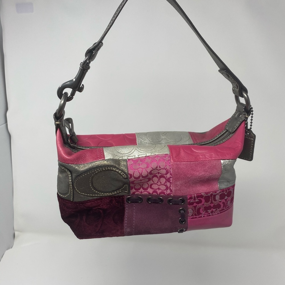 Vintage Pink Patchwork Small Handbag
